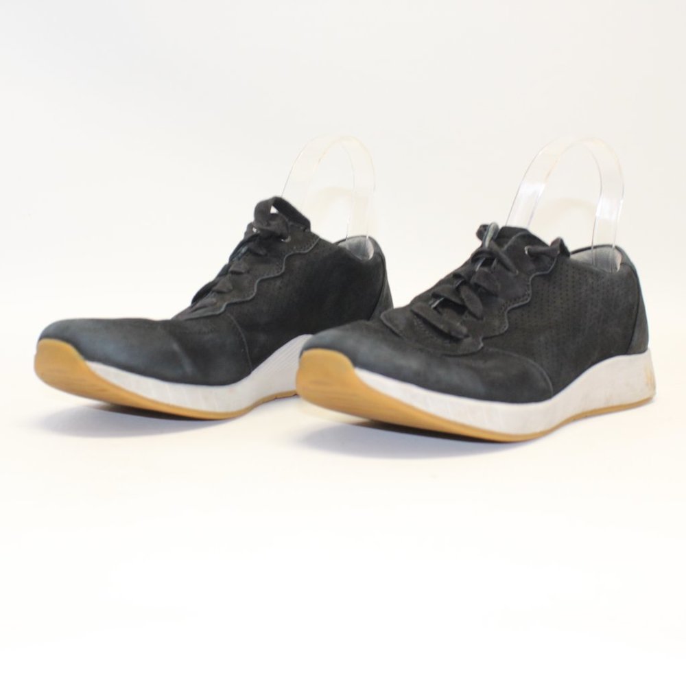 Dansko Shoes Womens 40 US 9.5 Christina Sneaker 4254100302 Black Leather Lace Up - Picture 5 of 11